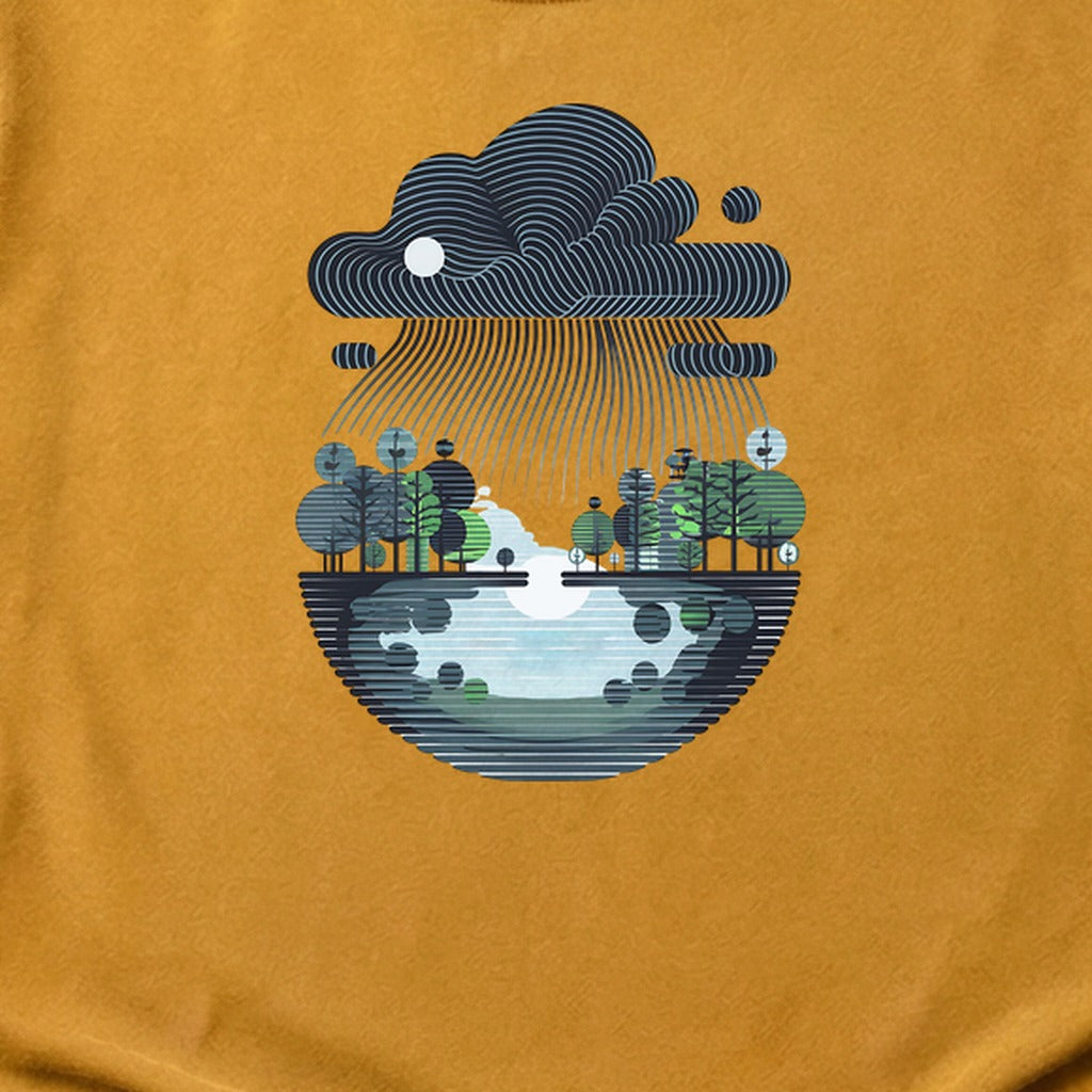 Rainy Day Reflection Cotton T-Shirt