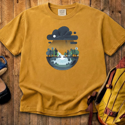 Rainy Day Reflection Cotton T-Shirt