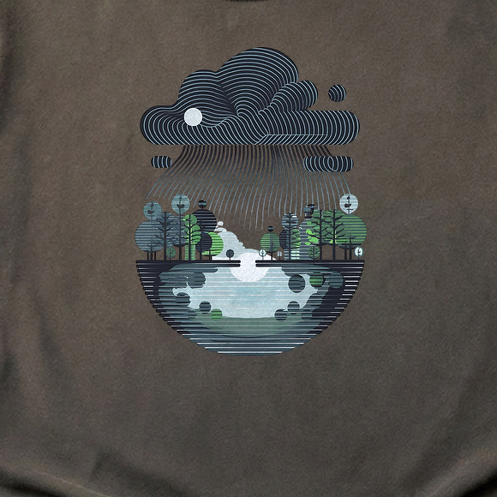 Rainy Day Reflection Cotton T-Shirt