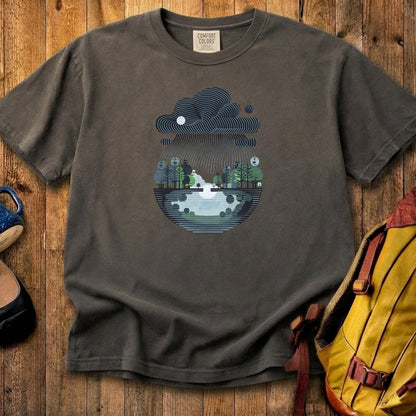 Rainy Day Reflection Cotton T-Shirt