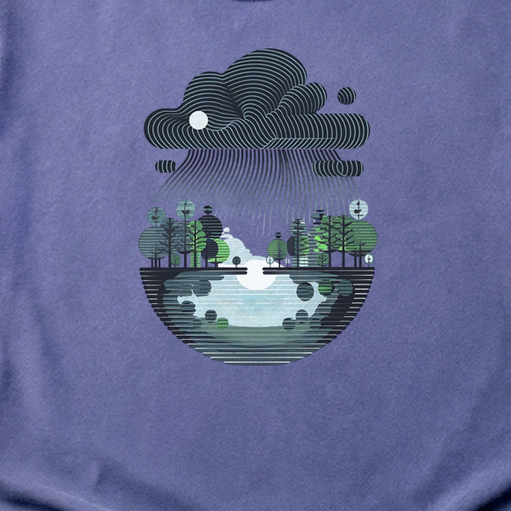 Rainy Day Reflection Cotton T-Shirt