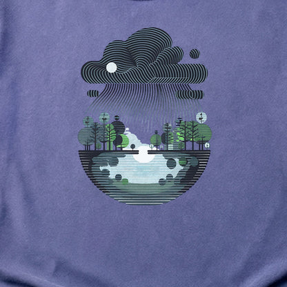 Rainy Day Reflection Cotton T-Shirt