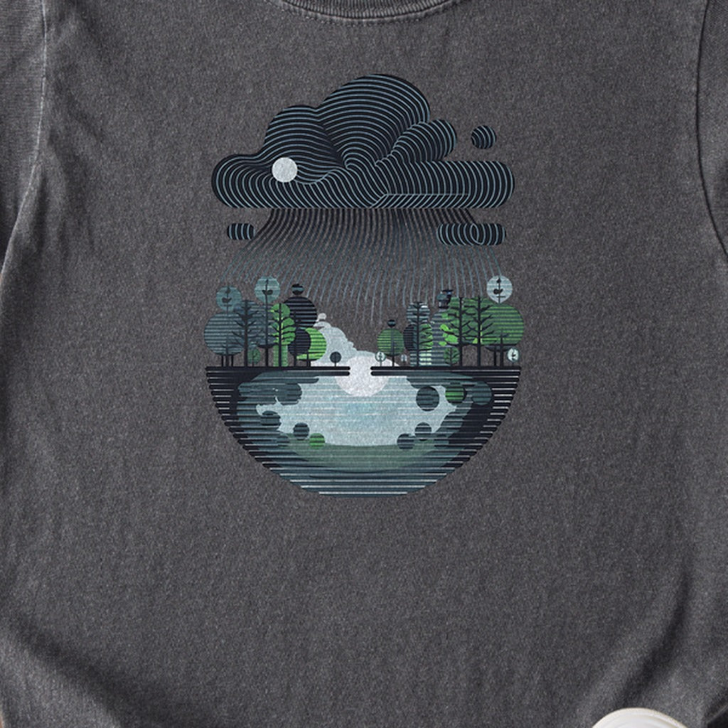Rainy Day Reflection Kids Cotton T-Shirt