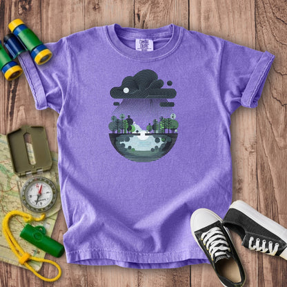 Rainy Day Reflection Kids Cotton T-Shirt