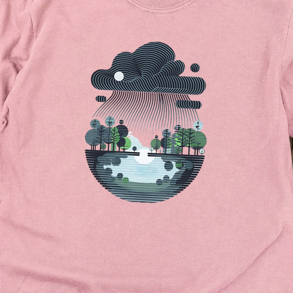 Rainy Day Reflection Cotton Long Sleeve