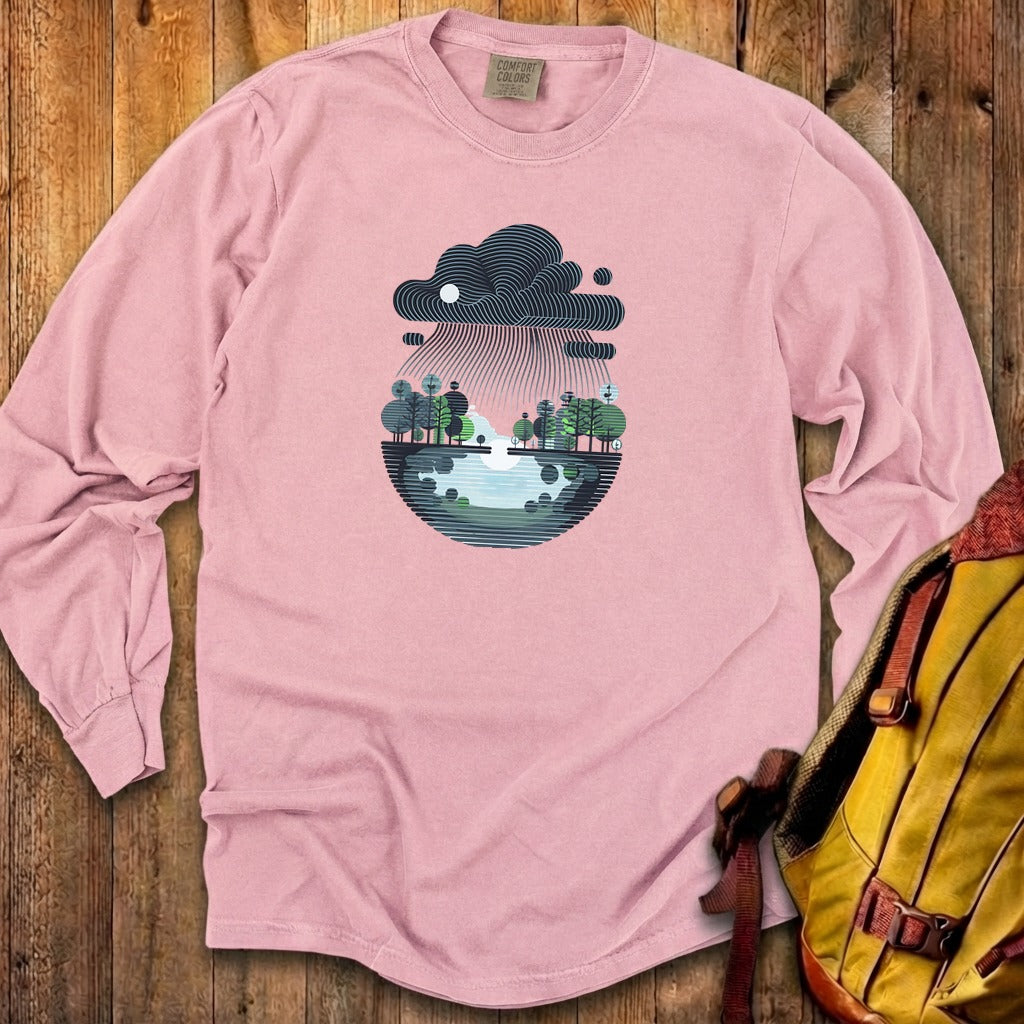 Rainy Day Reflection Cotton Long Sleeve