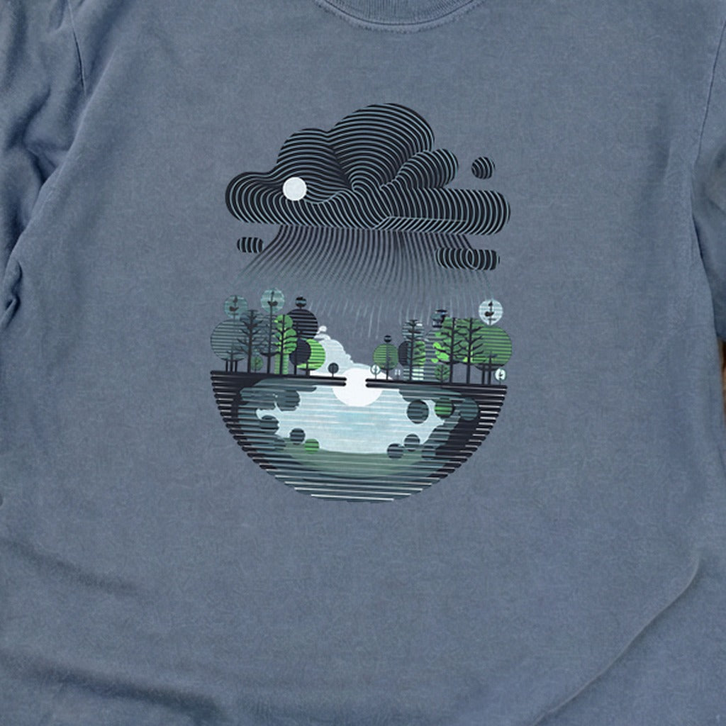 Rainy Day Reflection Cotton Long Sleeve