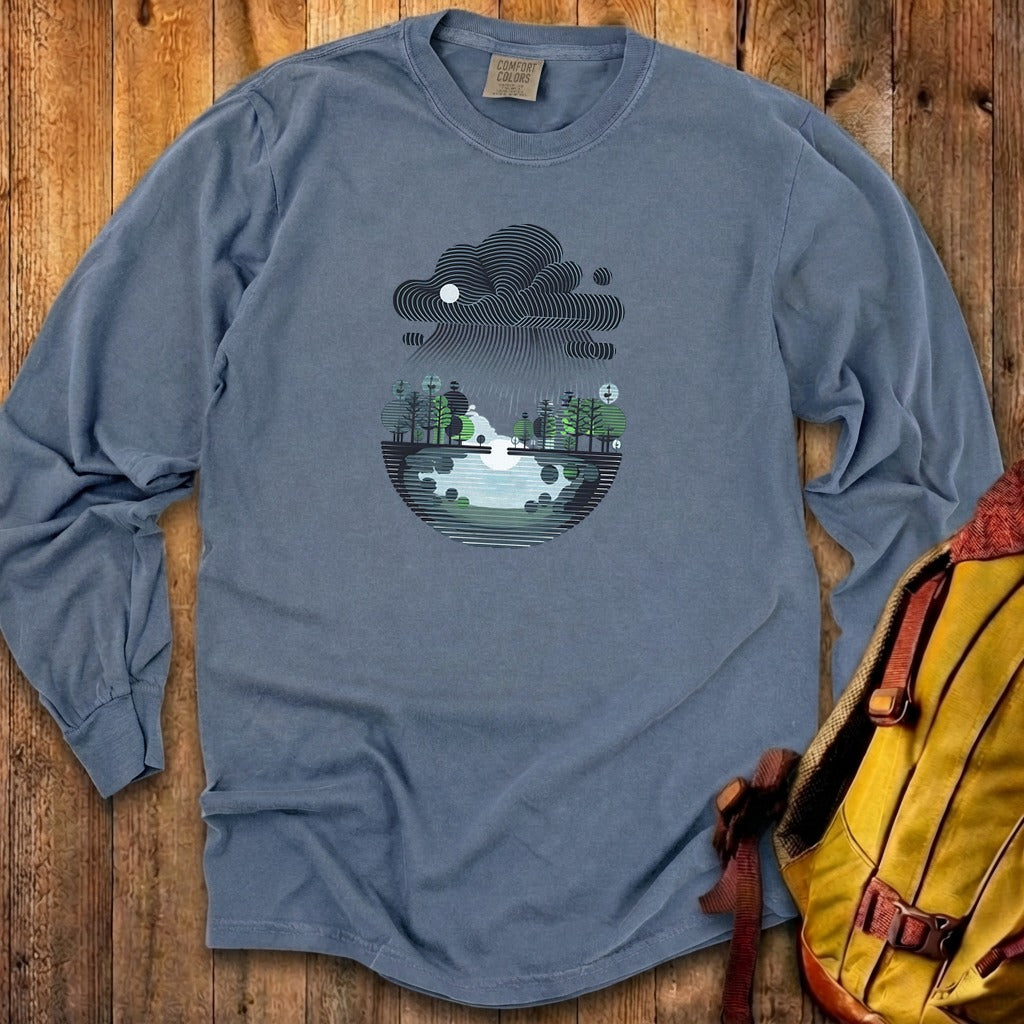 Rainy Day Reflection Cotton Long Sleeve