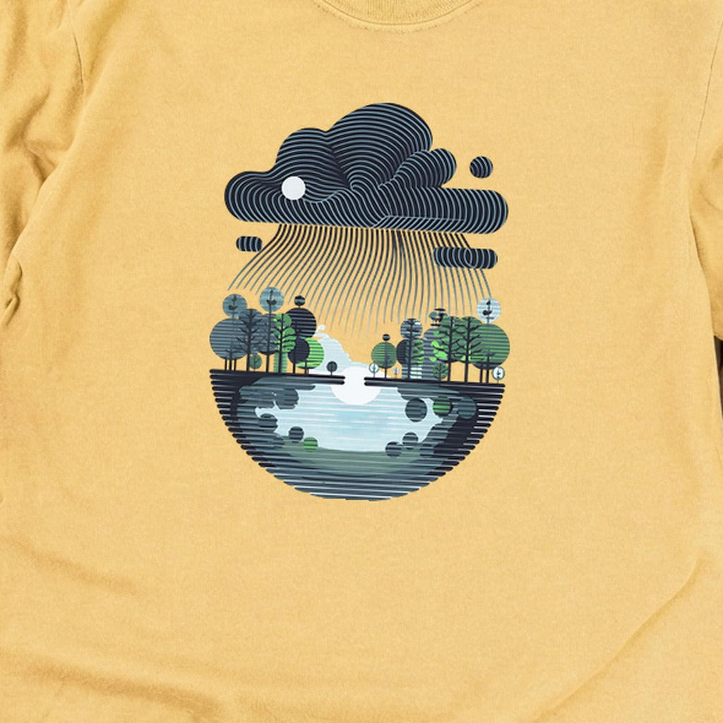 Rainy Day Reflection Cotton Long Sleeve