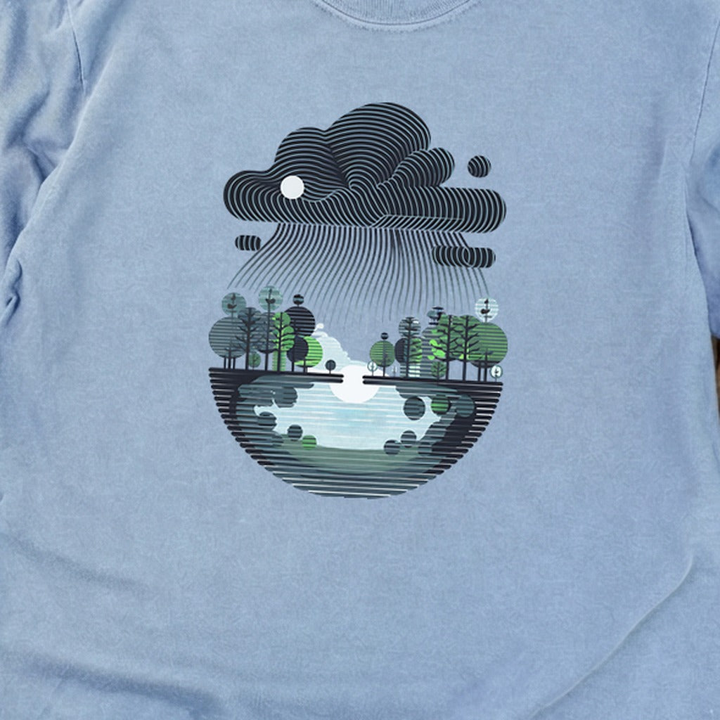 Rainy Day Reflection Cotton Long Sleeve