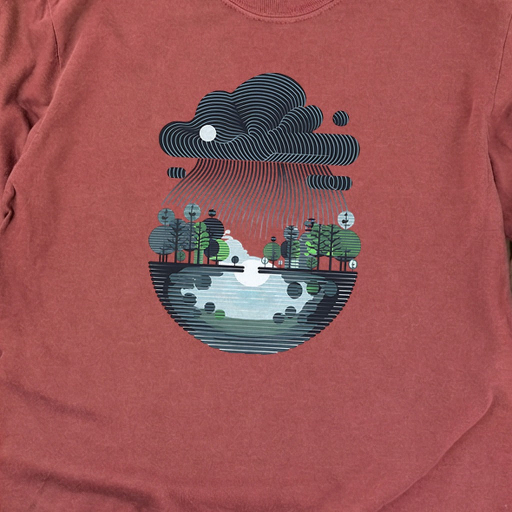 Rainy Day Reflection Cotton Long Sleeve