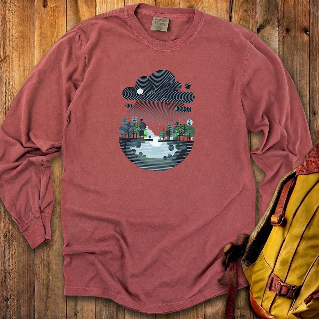 Rainy Day Reflection Cotton Long Sleeve