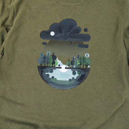 Rainy Day Reflection Cotton Long Sleeve