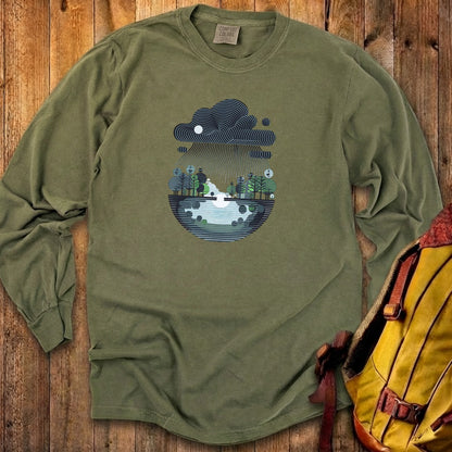 Rainy Day Reflection Cotton Long Sleeve
