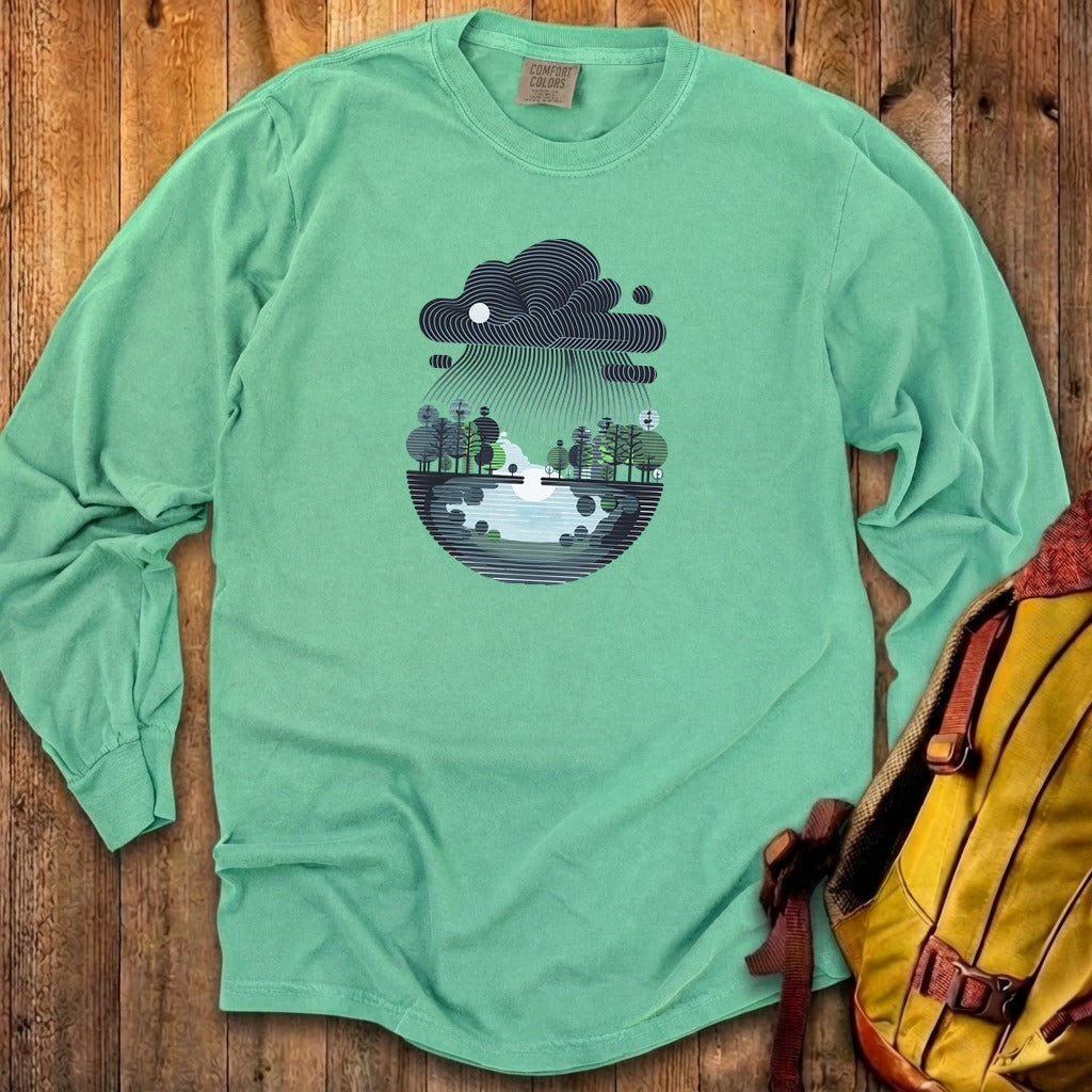 Rainy Day Reflection Cotton Long Sleeve