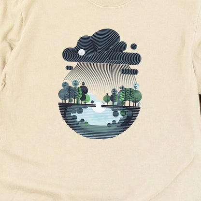 Rainy Day Reflection Cotton Long Sleeve