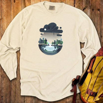 Rainy Day Reflection Cotton Long Sleeve
