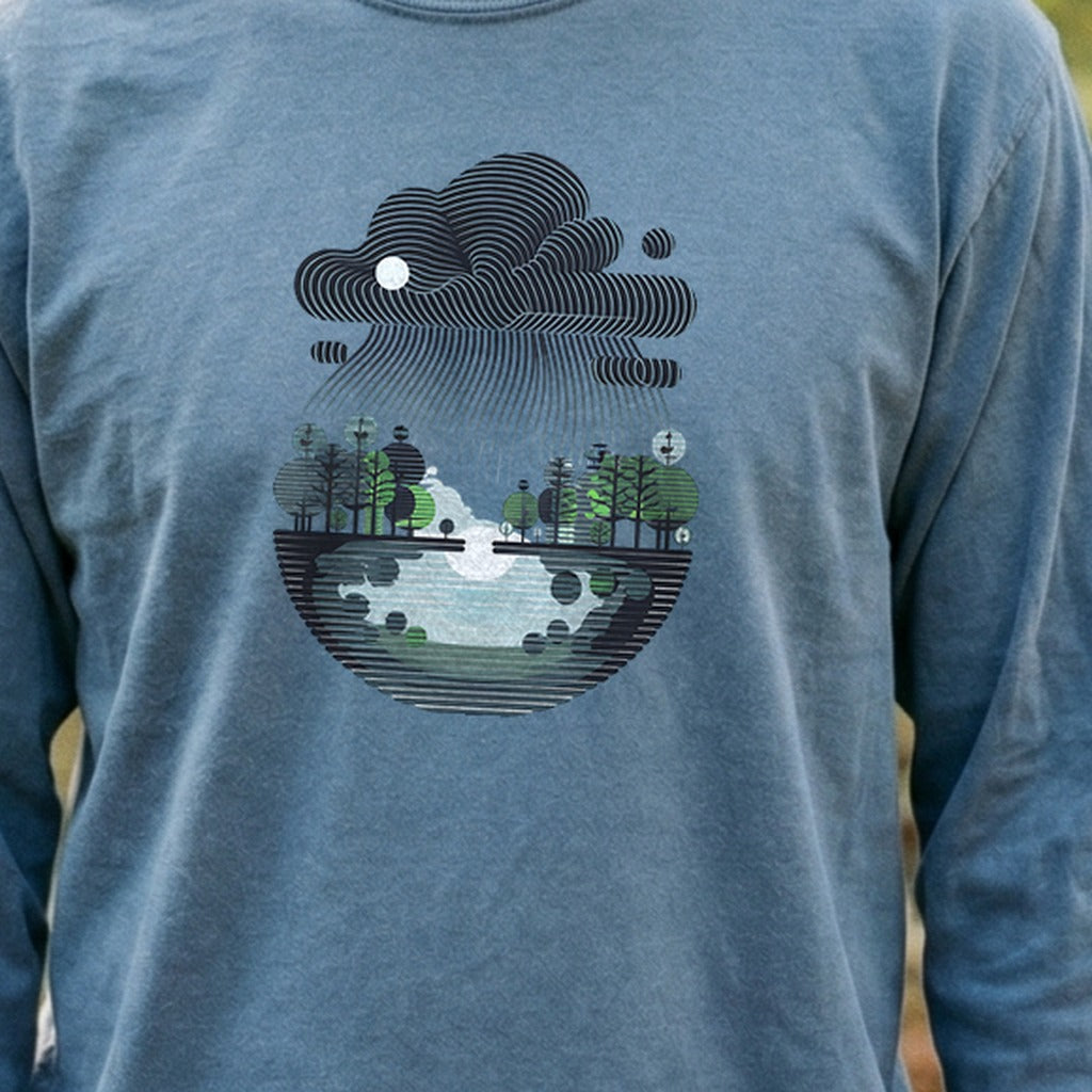 Rainy Day Reflection Cotton Long Sleeve