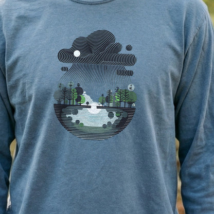 Rainy Day Reflection Cotton Long Sleeve