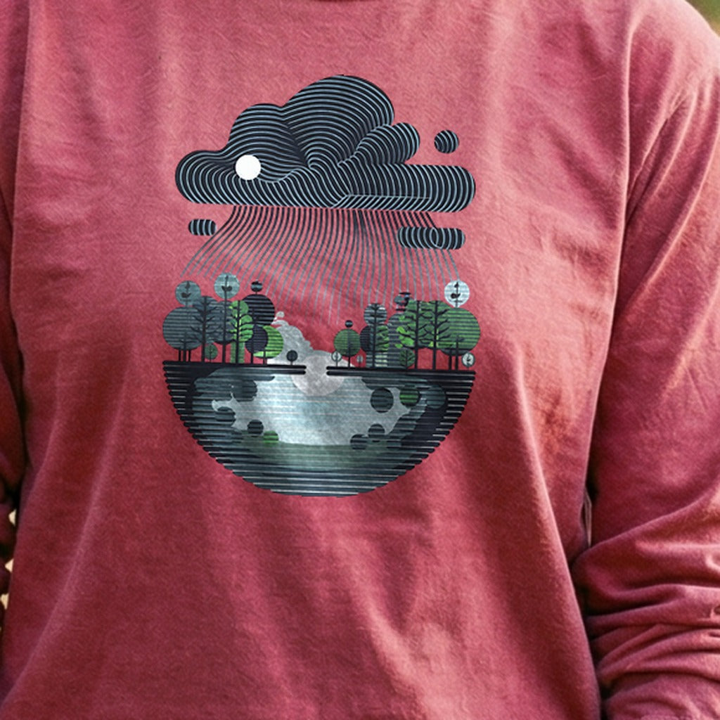 Rainy Day Reflection Cotton Long Sleeve
