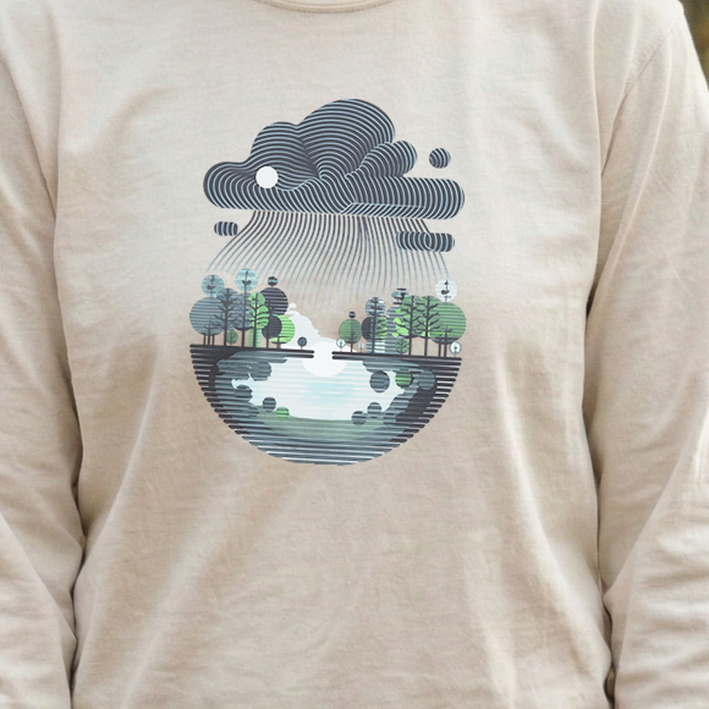 Rainy Day Reflection Cotton Long Sleeve