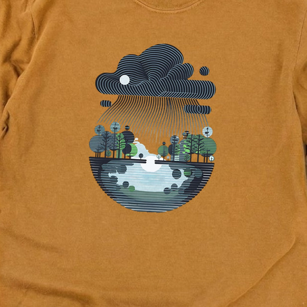 Rainy Day Reflection Cotton Long Sleeve