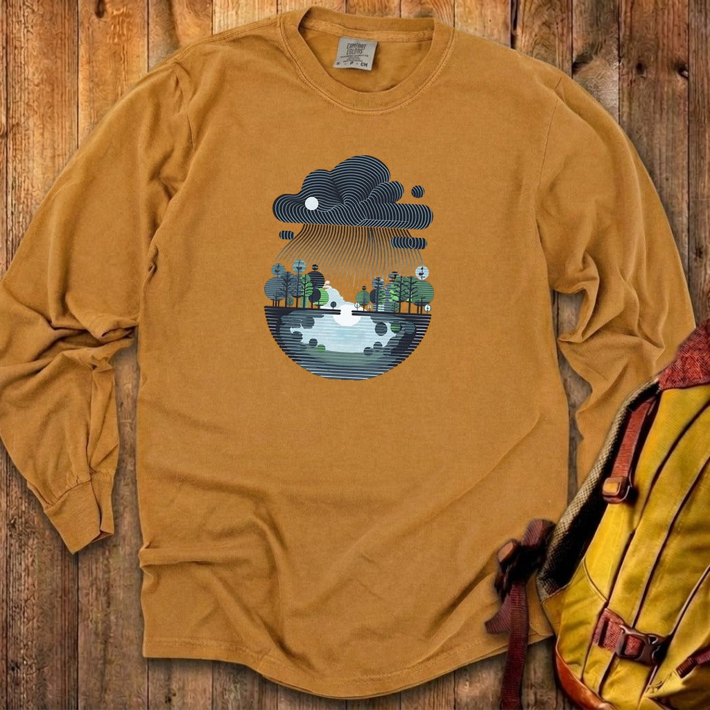 Rainy Day Reflection Cotton Long Sleeve