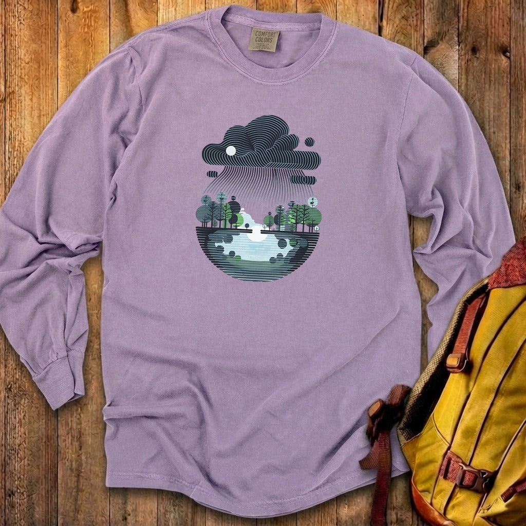 Rainy Day Reflection Cotton Long Sleeve