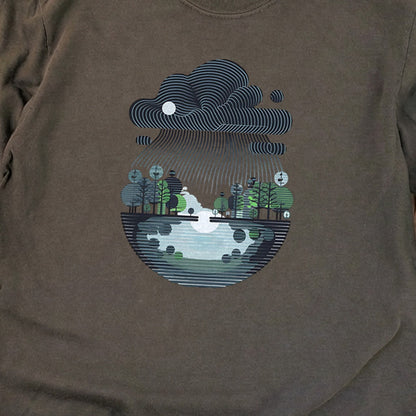 Rainy Day Reflection Cotton Long Sleeve