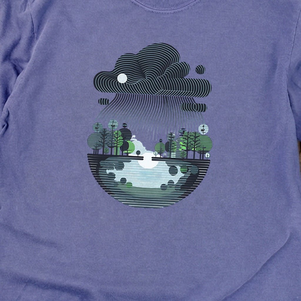 Rainy Day Reflection Cotton Long Sleeve