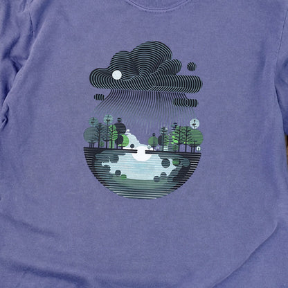 Rainy Day Reflection Cotton Long Sleeve