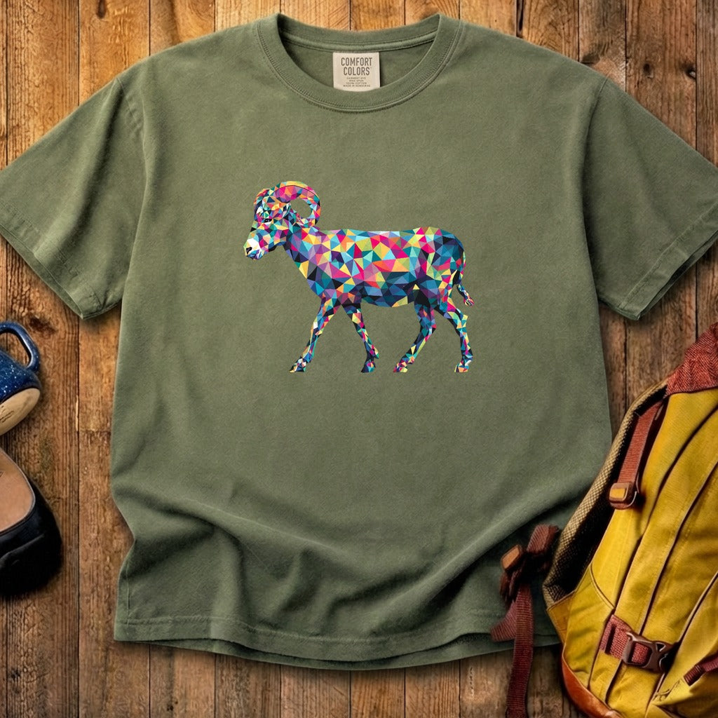 Ram Mosaic Cotton T-Shirt