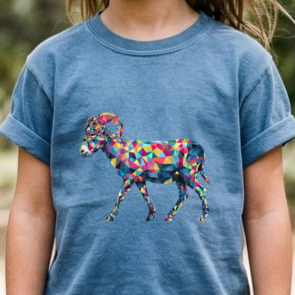 Ram Mosaic Kids Cotton T-Shirt