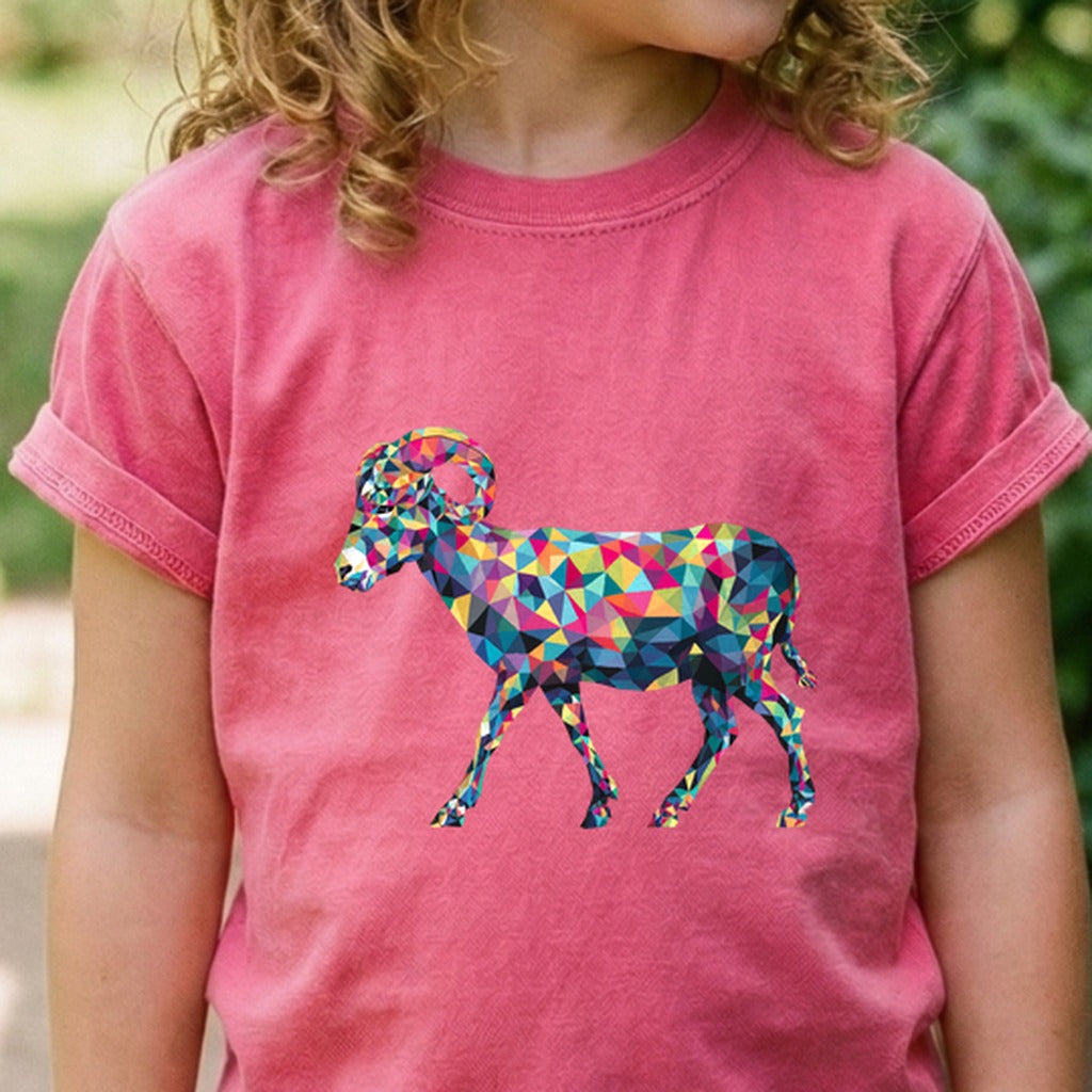 Ram Mosaic Kids Cotton T-Shirt