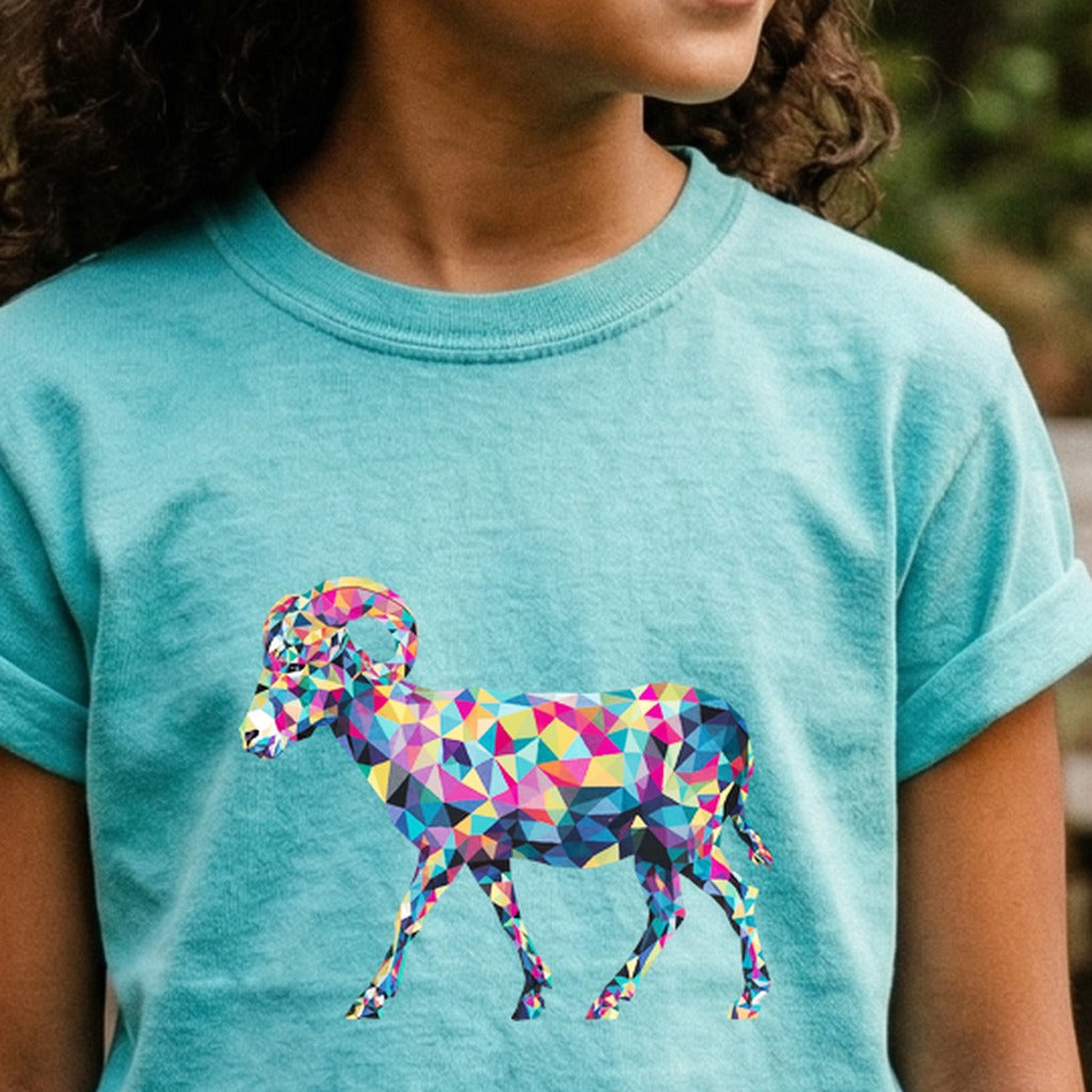 Ram Mosaic Kids Cotton T-Shirt