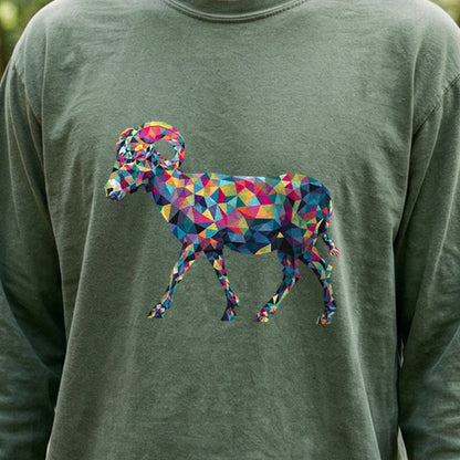 Ram Mosaic Cotton Long Sleeve