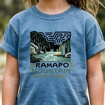 Ramapo Mountain State Forest Kids Cotton T-Shirt