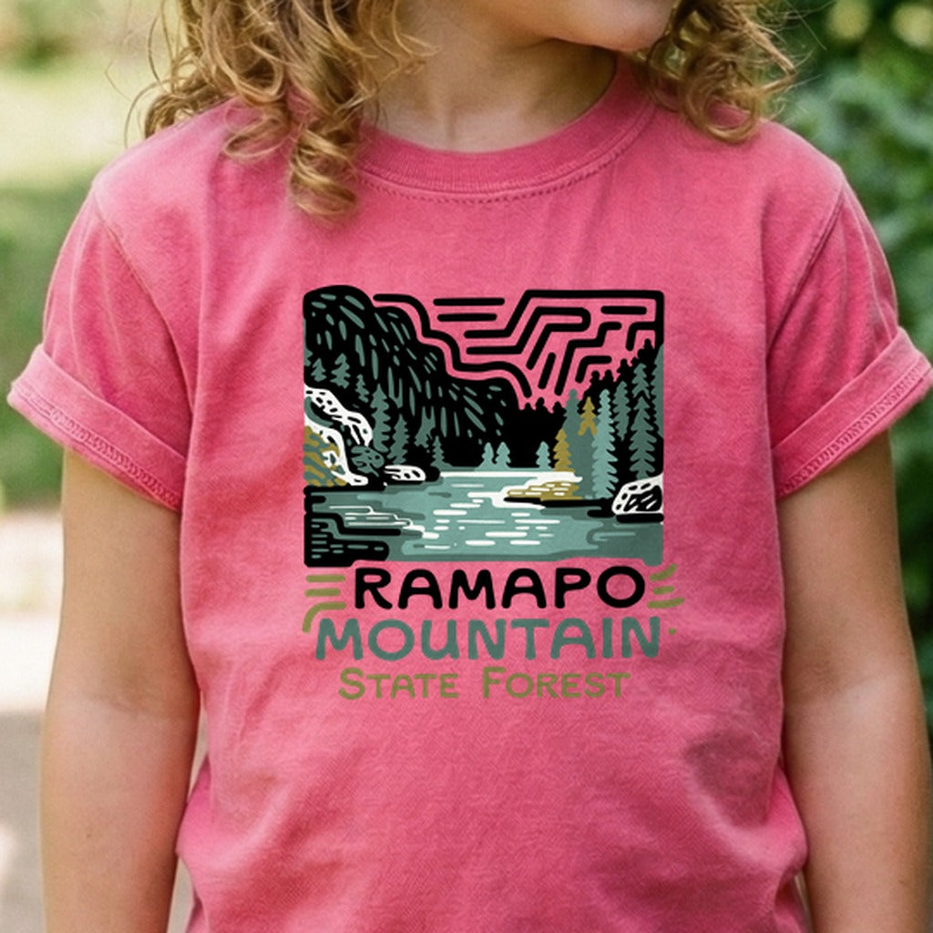 Ramapo Mountain State Forest Kids Cotton T-Shirt