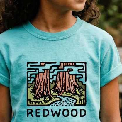 Redwood National Park Kids Cotton T-Shirt