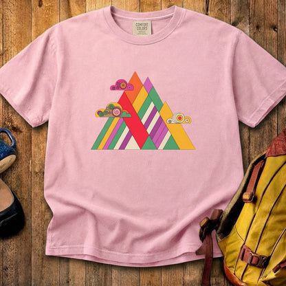Retro Peaks Cotton T-Shirt