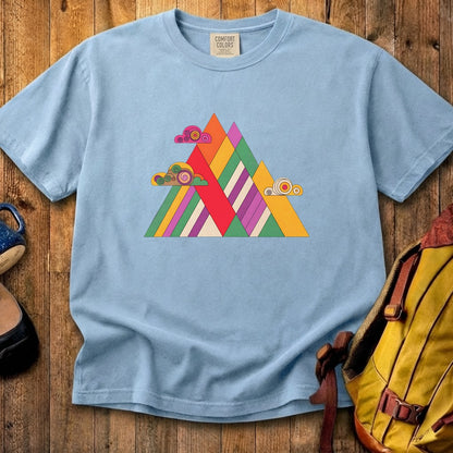 Retro Peaks Cotton T-Shirt