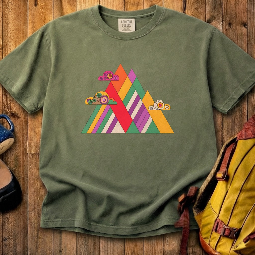 Retro Peaks Cotton T-Shirt