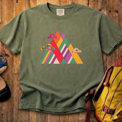 Retro Peaks Cotton T-Shirt