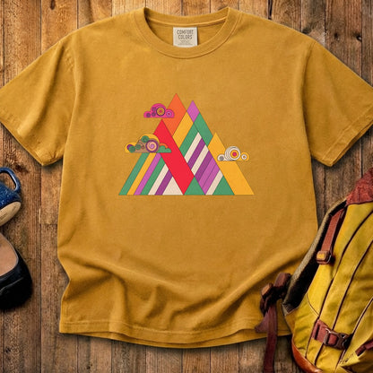 Retro Peaks Cotton T-Shirt
