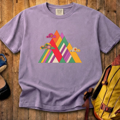 Retro Peaks Cotton T-Shirt