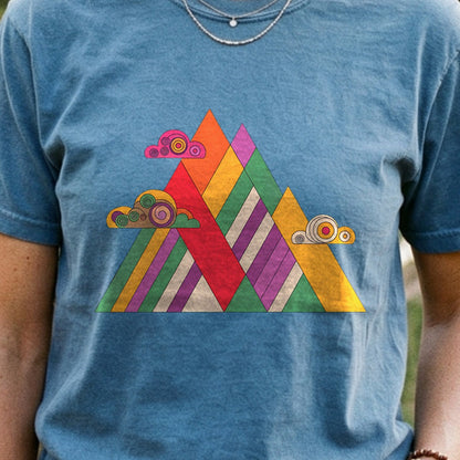 Retro Peaks Cotton T-Shirt
