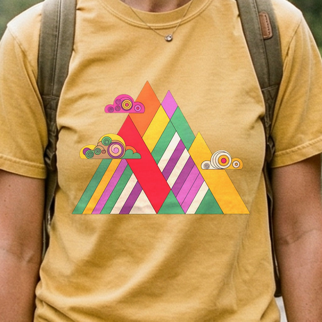 Retro Peaks Cotton T-Shirt