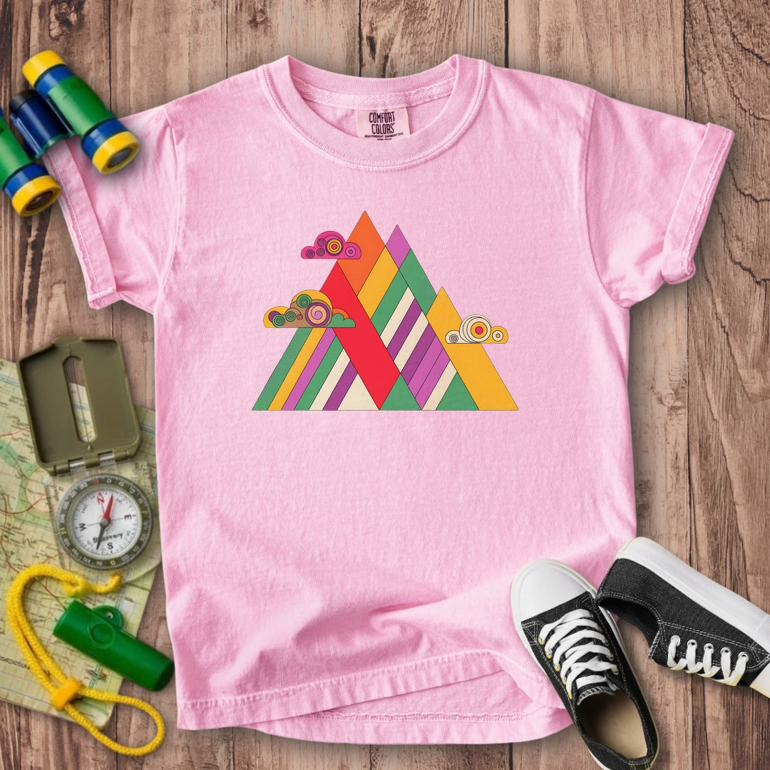 Retro Peaks Kids Cotton T-Shirt