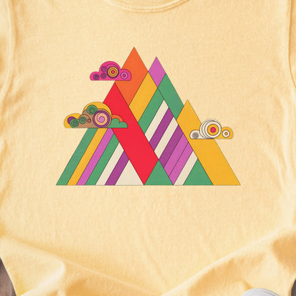 Retro Peaks Kids Cotton T-Shirt