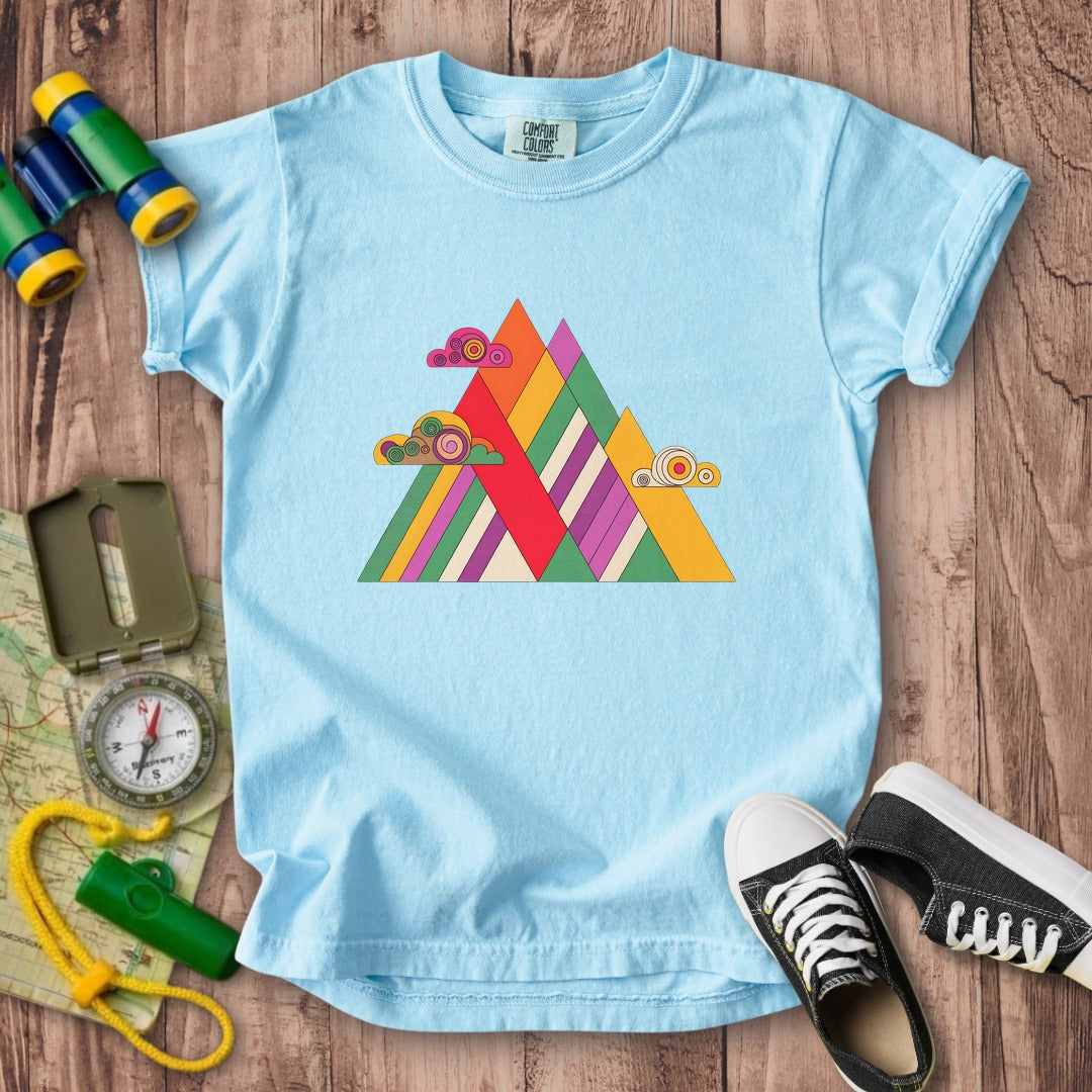Retro Peaks Kids Cotton T-Shirt